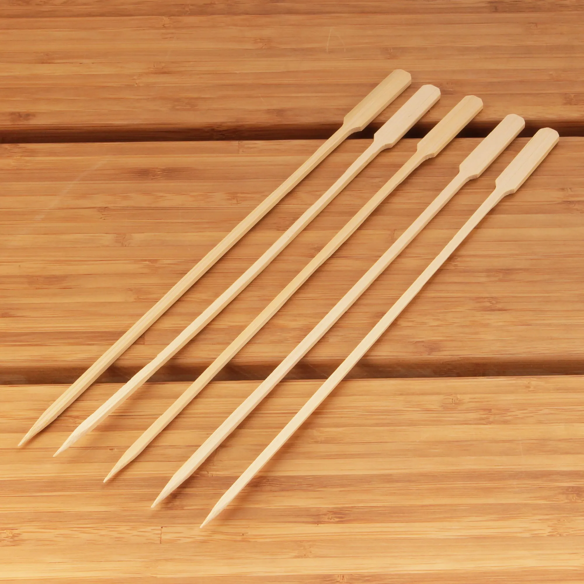 Premium Bamboo Arrow Skewers Picks - Natural Finish