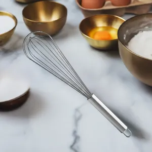 Premium Stainless Steel Balloon Whisk – Non-Stick Wire Whisk for Baking and Cooking (8", 10", 12")