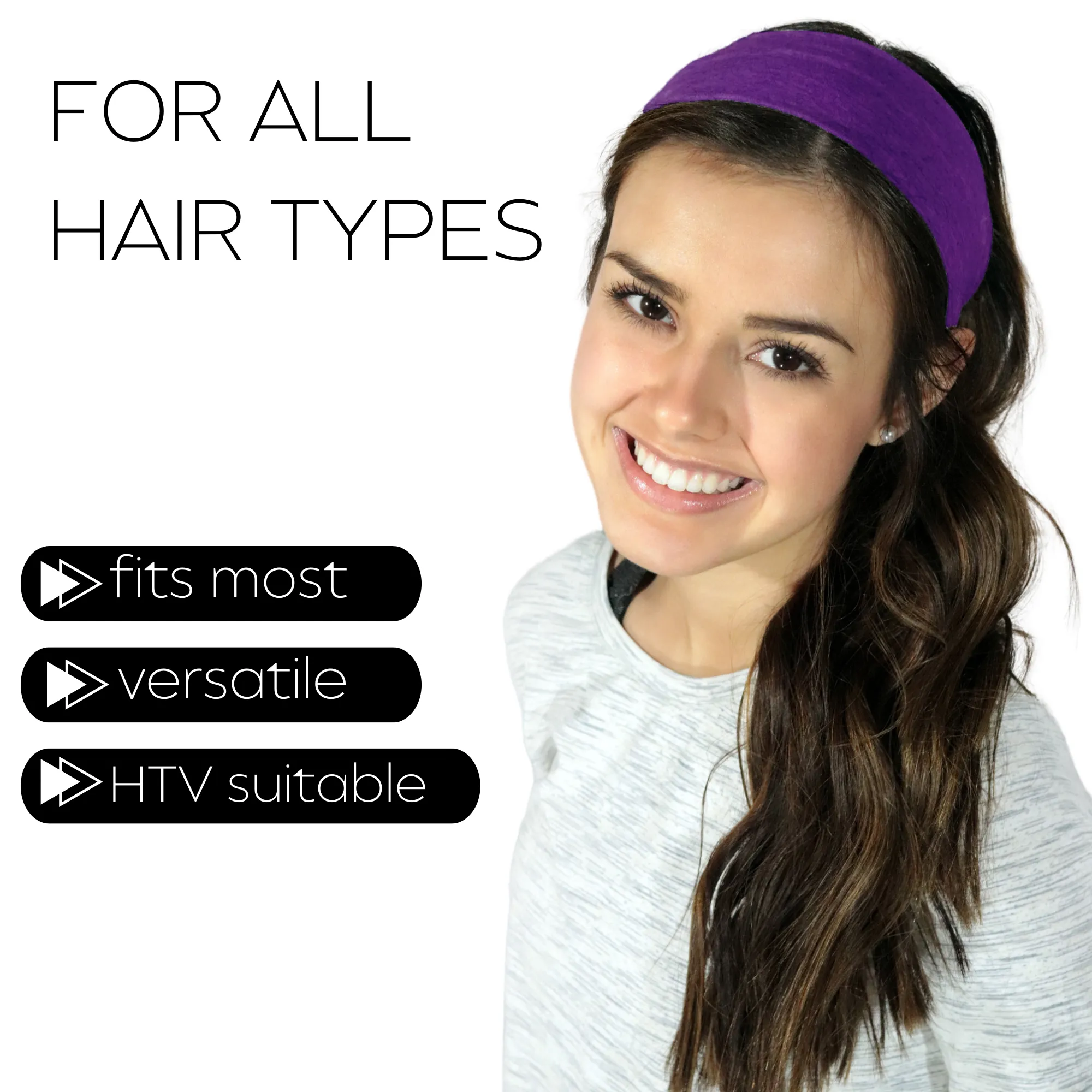 Purple Cotton Headband