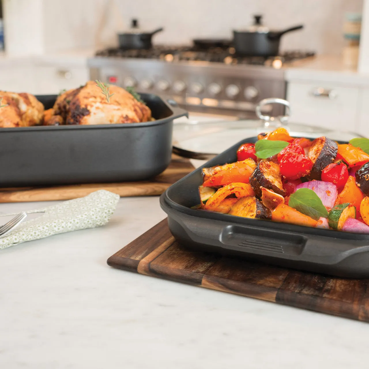 Pyrolux Ignite 3 Piece Double Roaster  & Grill Set