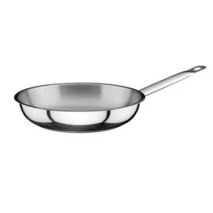 "S/S FRYPAN, NON STICK COATED , MIRRIR FINISHED, Size:26X05 c"