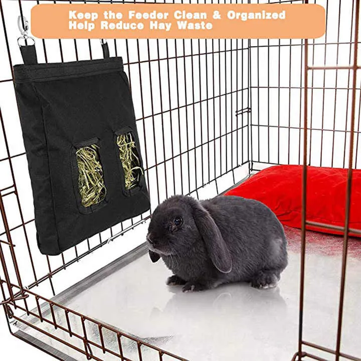 Rabbit Hay Feeder Bag Guinea Pig Hay-حقيبة تغذية قش