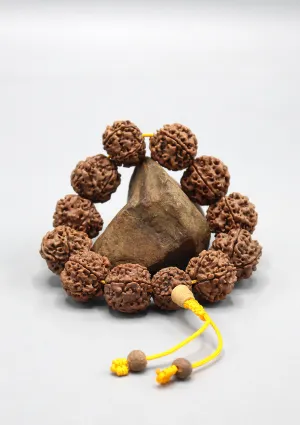 Shiva Rudraksha Large Beads Wrist Mala