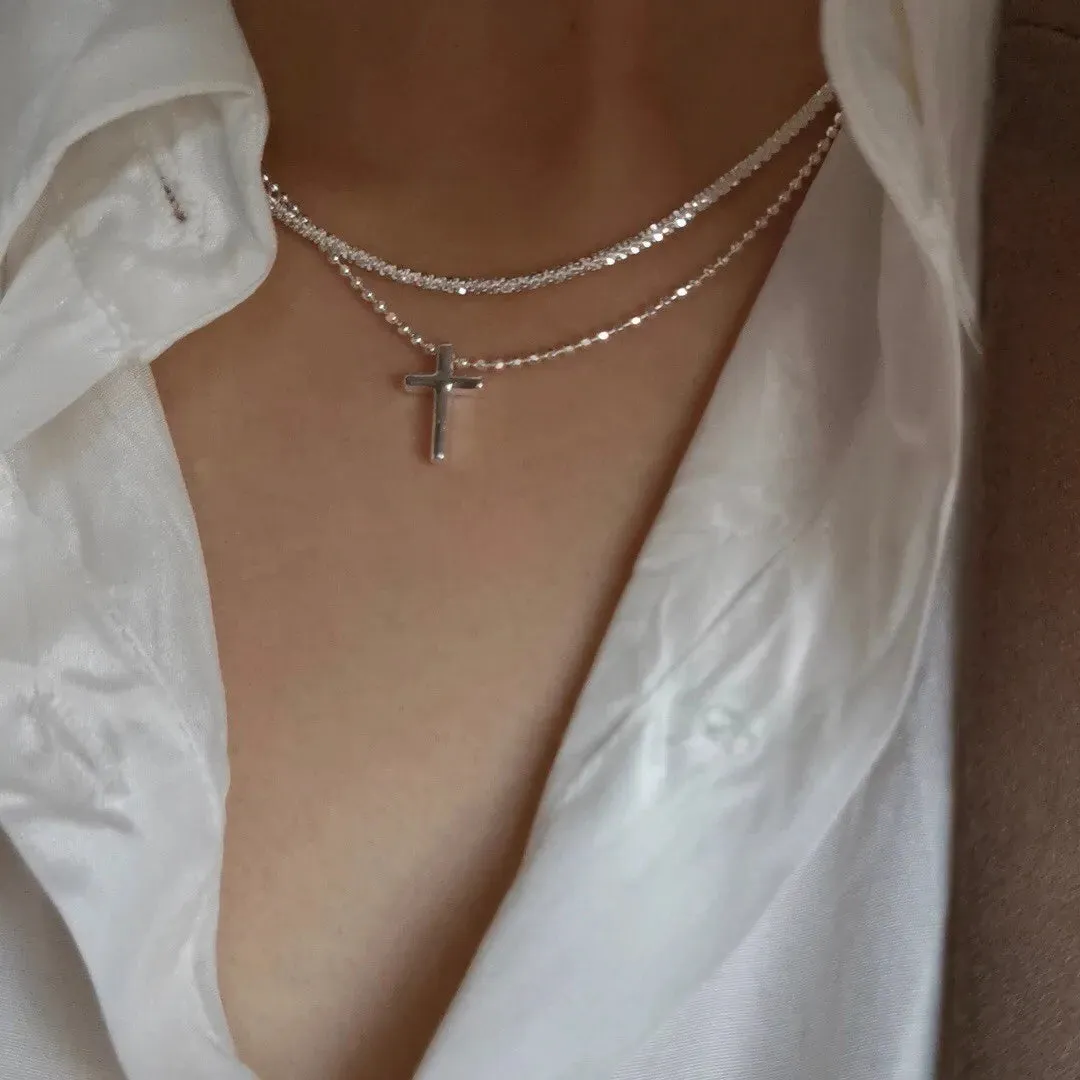 Silver Color Sparkling Necklace For Women Trendy Clavicle Choker Stylish Wedding Party Jewelry