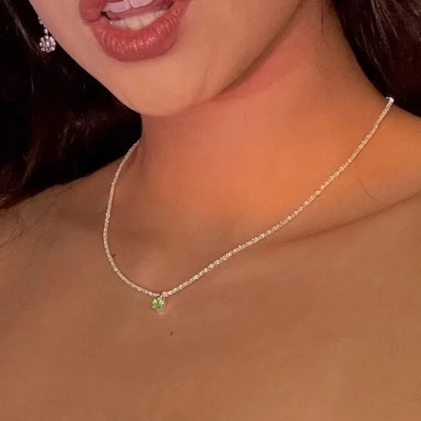 Silver Color Sparkling Necklace For Women Trendy Clavicle Choker Stylish Wedding Party Jewelry