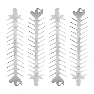 Slide & Serve BBQ Kabob Skewers Reusable Metal 4 Pack Proud Grill Yellowstone