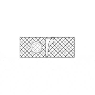 Special Nu-Form 2-1/4" Opening 1" From Bottom Waist 41:-46"  Left, X-Large, Cool Comfort Elastic