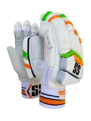 SS Super Test Cricket Batting Gloves Tri-colour (SKY Edition)