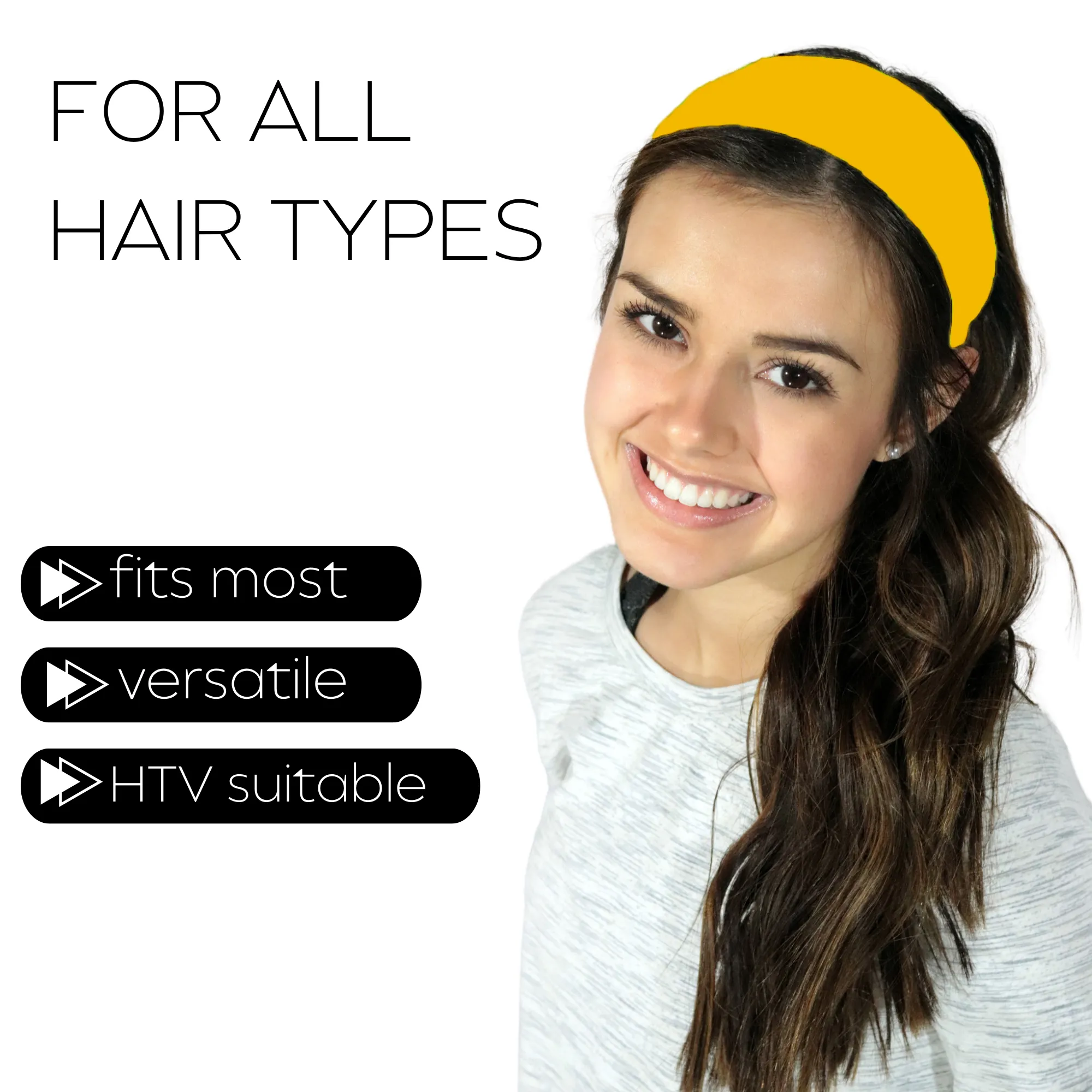 Sunflower Cotton Headbands - 12 Pack