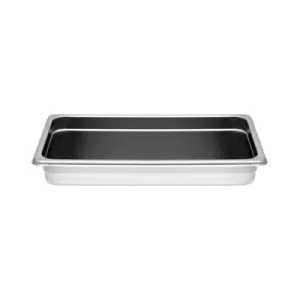 Third Size 2-1/2" Deep 24 Gauge Stainless Steel Anti Jam Pans