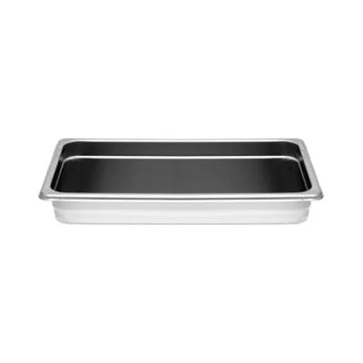 Third Size 2-1/2" Deep 24 Gauge Stainless Steel Anti Jam Pans