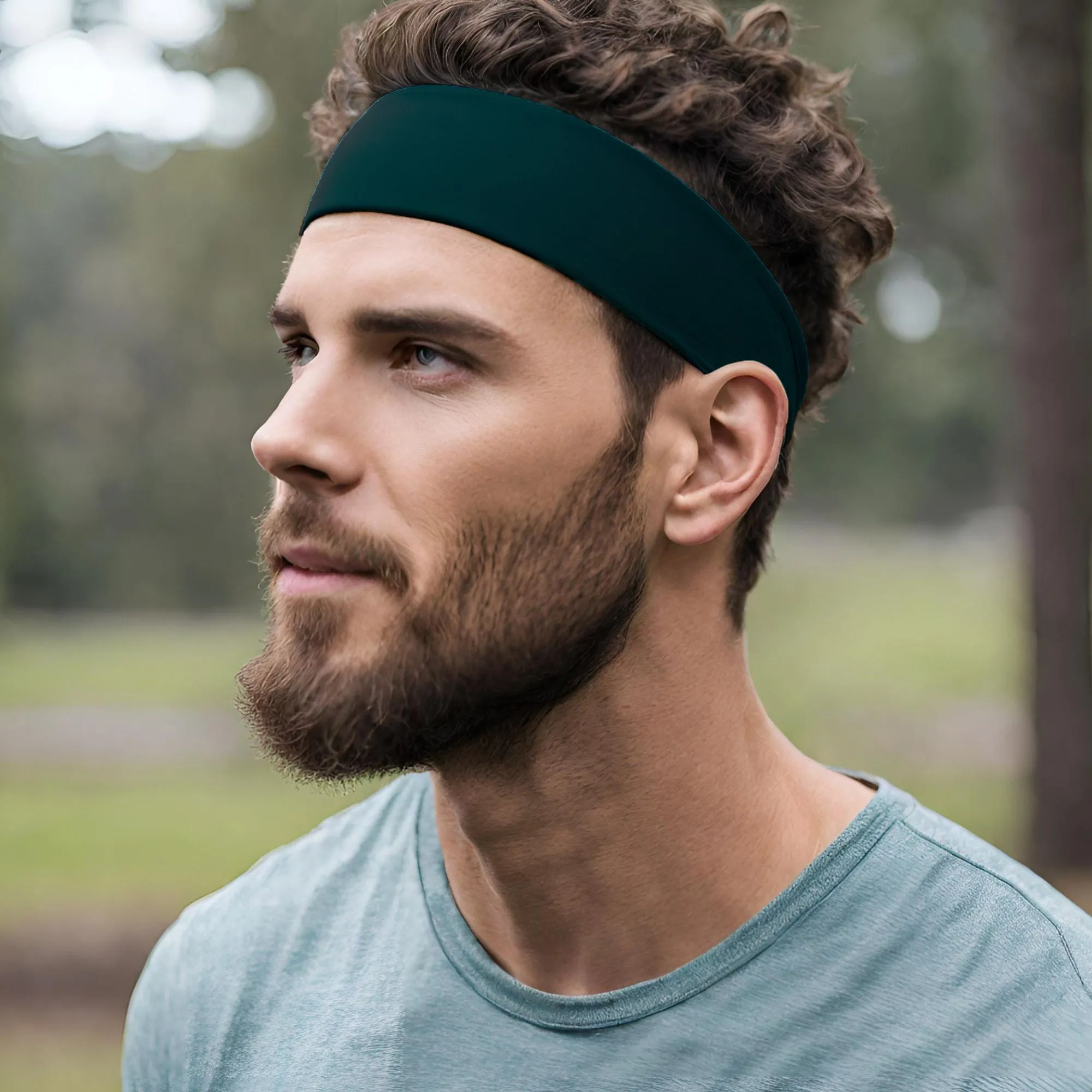 Tie-Dye Blue Cotton Headband