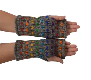 Women's Woolen Hand Warmer Fleece Lined Dot Pattern Winter Hand warmers